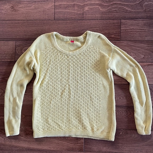 Cotton blend textured sweater petite size - Picture 1 of 6